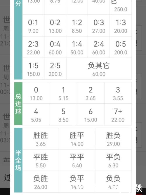 世界杯投注赔率解析与选择建议